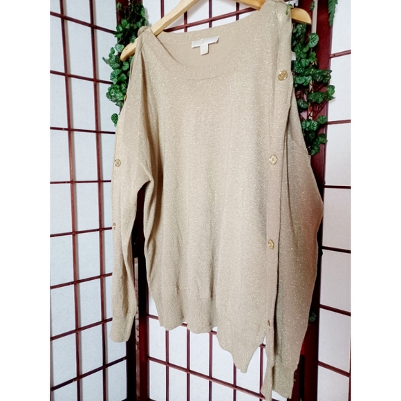MICHAEL Michael Kors Gold Metallic Sweater - Picture 7 of 16